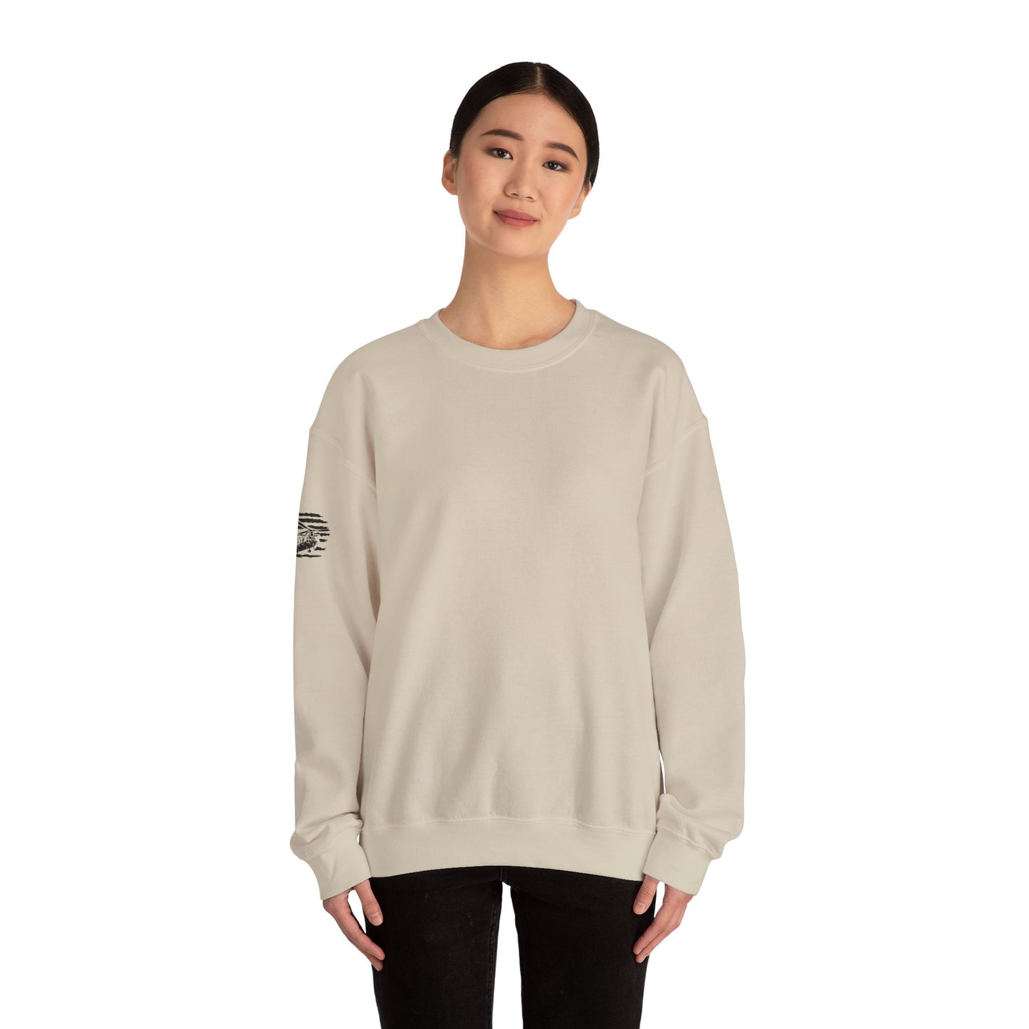 Chinook Helicopter American Flag Crewneck Sweatshirt – Chopper Design