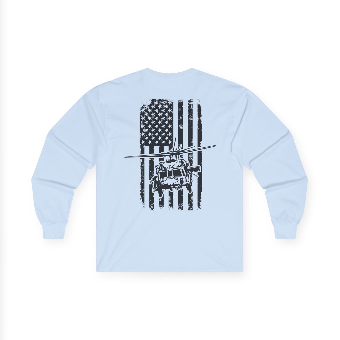 American Flag Blackhawk Long Sleeve Tee