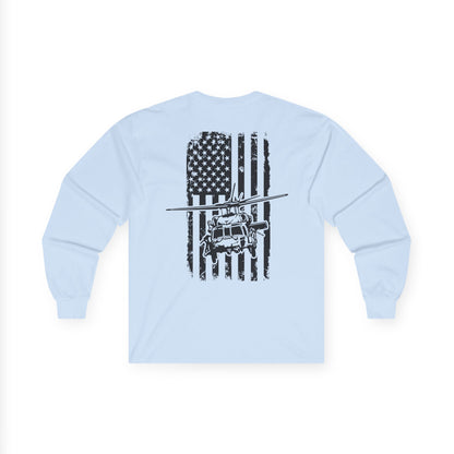 American Flag Blackhawk Long Sleeve Tee