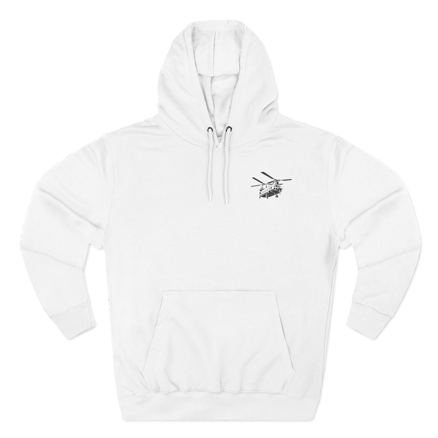Military Helicopter Hoodie — Tactical CH-47 Chinook Flag Design