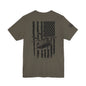 Chinook Helicopter American Flag Tee — Military Aviation Graphic T-Shirt