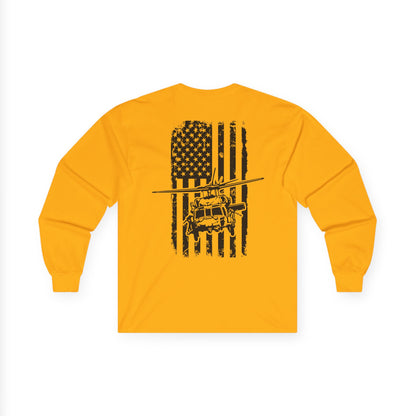 American Flag Blackhawk Long Sleeve Tee