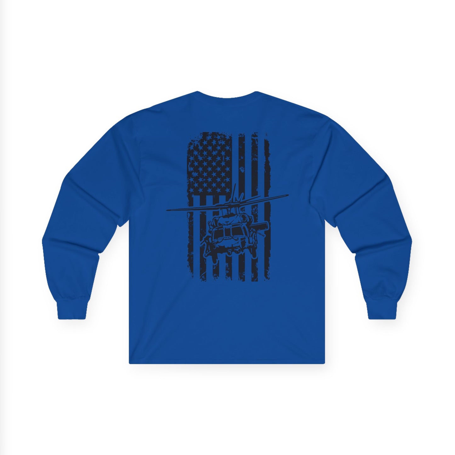 American Flag Blackhawk Long Sleeve Tee