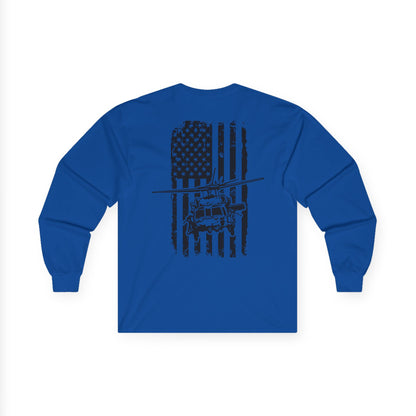 American Flag Blackhawk Long Sleeve Tee