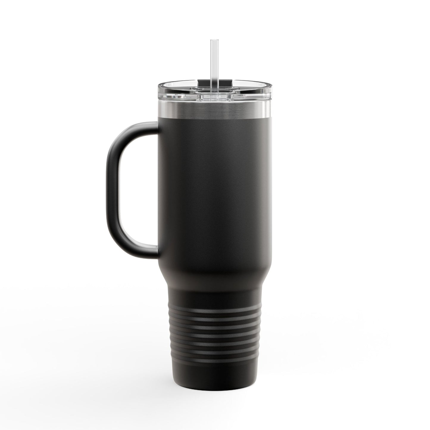 40oz Insulated Travel Mug — American Flag with Chinook Helicopter Graphic