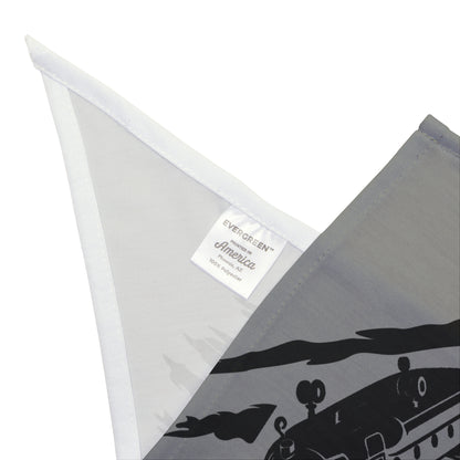 American Flag Chinook Helicopter Pet Bandana — Patriotic Dog & Cat Accessory
