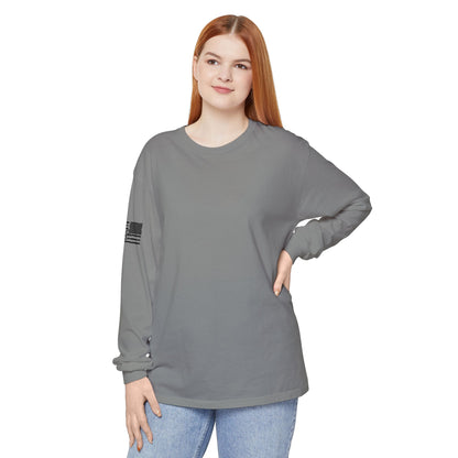 Chinook Helicopter American Flag Long Sleeve Tee
