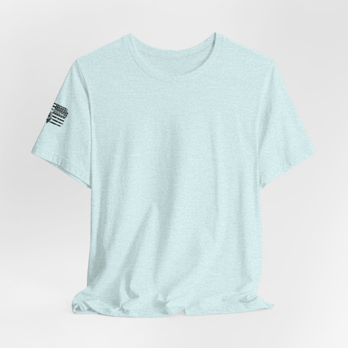 Blackhawk Helicopter American Flag Tee — Military Aviation Graphic T-Shirt