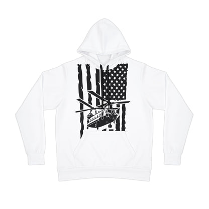 Chinook Helicopter American Flag Hoodie