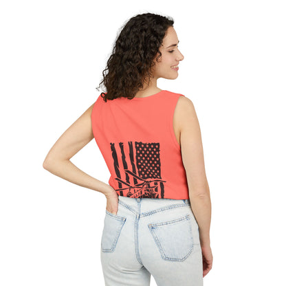 Chinook Helicopter Flag Tank Top — Vintage USA Rescue Chopper Design