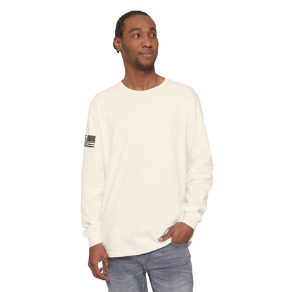Chinook Helicopter American Flag Long Sleeve Tee