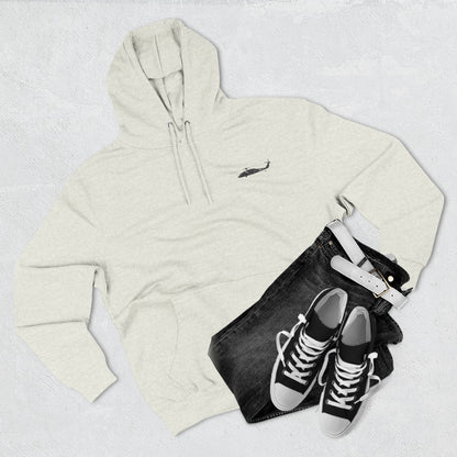 Helicopter Rescue Hoodie — Vintage American Flag Airlift Graphic
