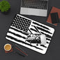 Chinook Helicopter American Flag Desk Mat — Military Aviation Mouse Pad