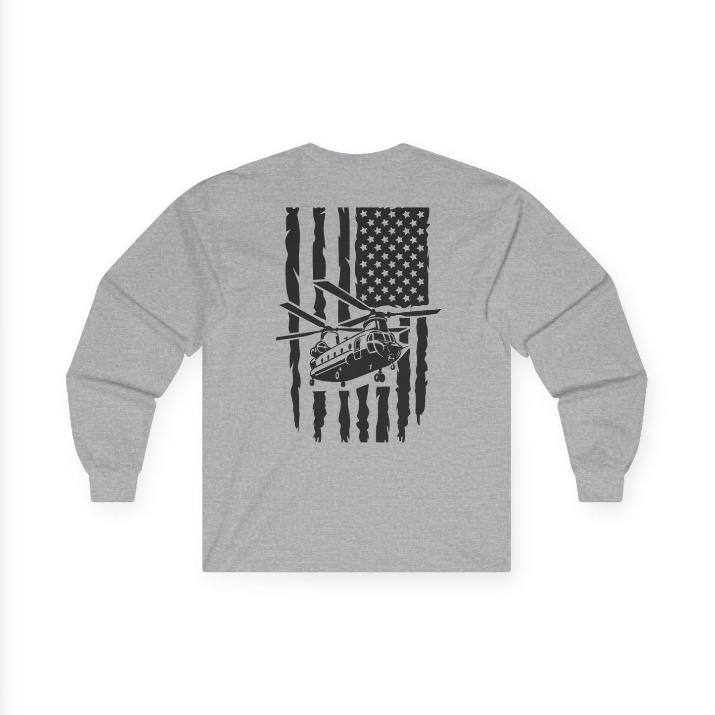 American Flag Chinook Long Sleeve Tee