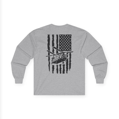 American Flag Chinook Long Sleeve Tee