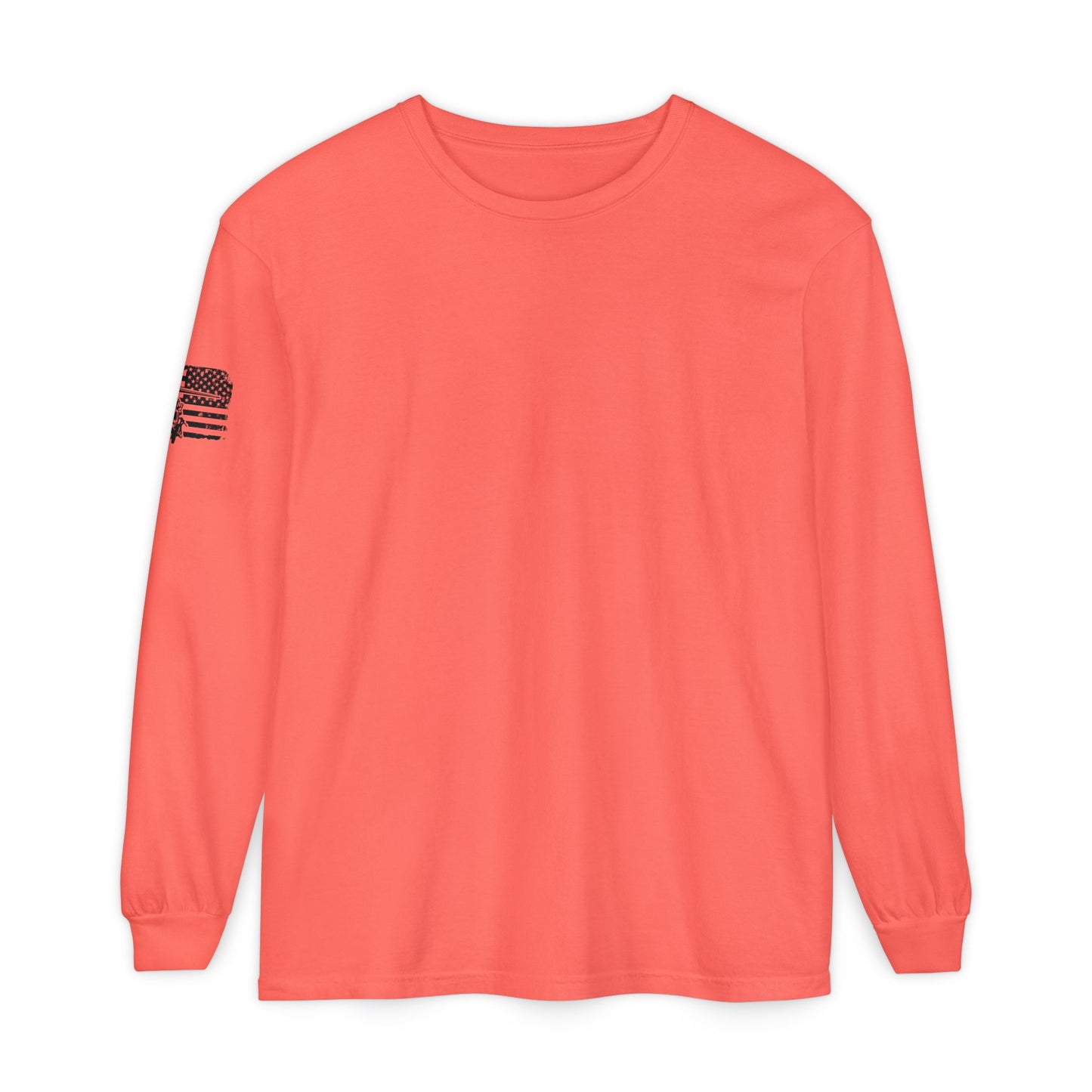Blackhawk Helicopter Flag Long Sleeve Tee