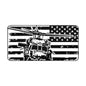 Blackhawk Helicopter American Flag Desk Mat — Military Pilot Gaming Desk Pad