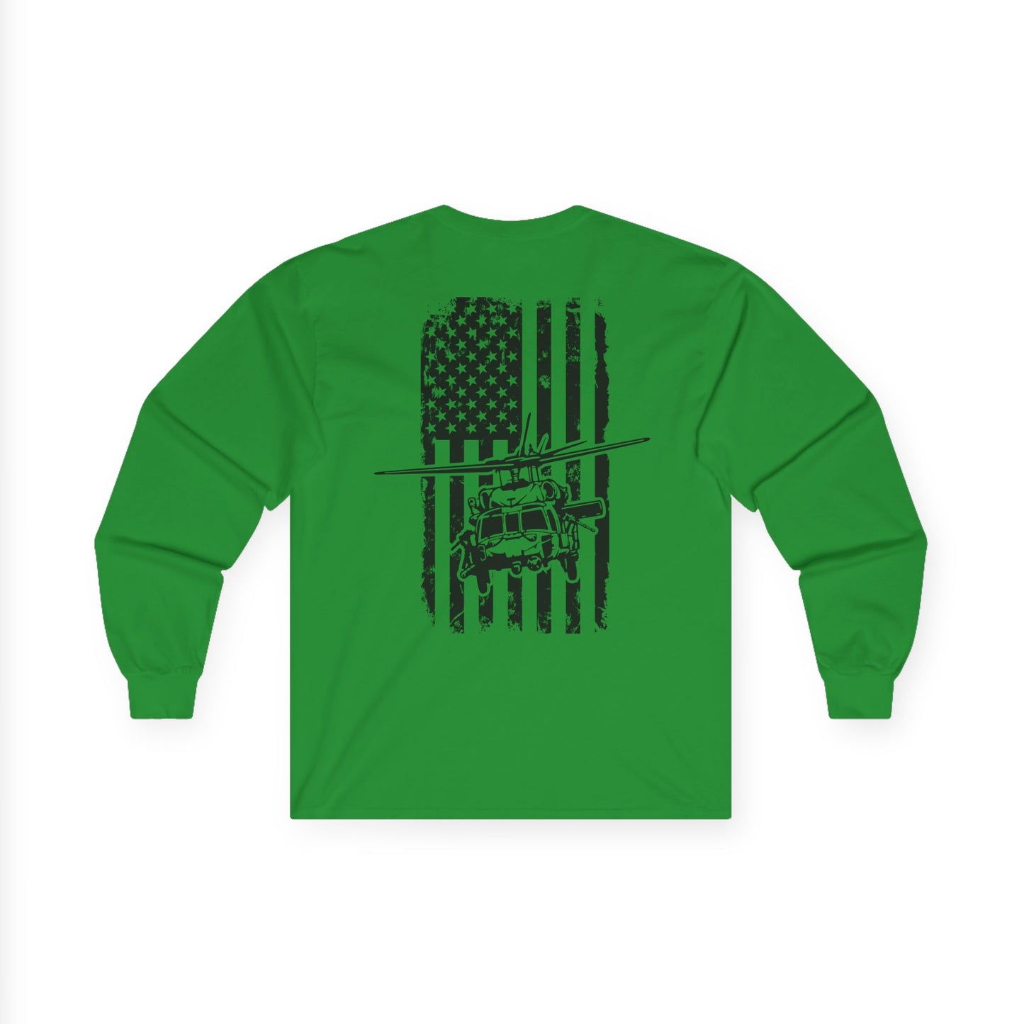 American Flag Blackhawk Long Sleeve Tee