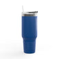 40oz Insulated Travel Mug — American Flag with Chinook Helicopter Graphic