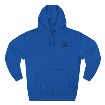 Military Helicopter Hoodie — Tactical CH-47 Chinook Flag Design