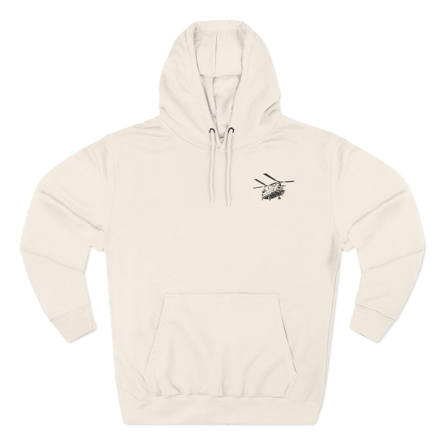 Military Helicopter Hoodie — Tactical CH-47 Chinook Flag Design