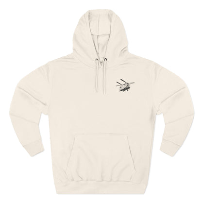 Military Helicopter Hoodie — Tactical CH-47 Chinook Flag Design