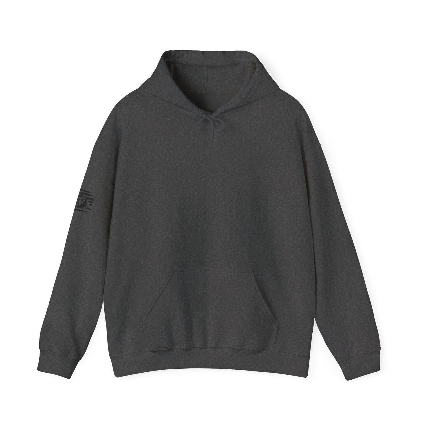American Flag Chinook Helicopter Hoodie — Distressed USA Military Aviation Sweatshirt