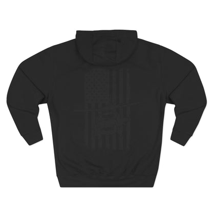 Helicopter Rescue Hoodie — Vintage American Flag Airlift Graphic