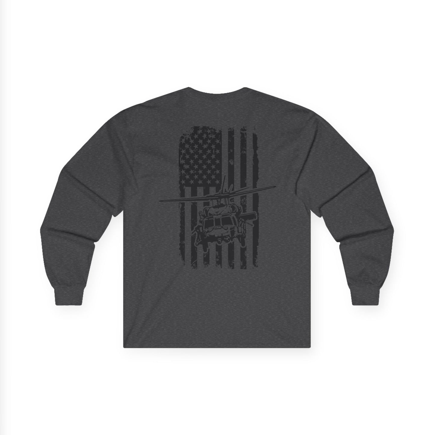 American Flag Blackhawk Long Sleeve Tee