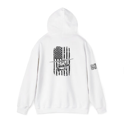 Blackhawk Helicopter Flag Unisex Heavy Blend™ Hooded Sweatshirt