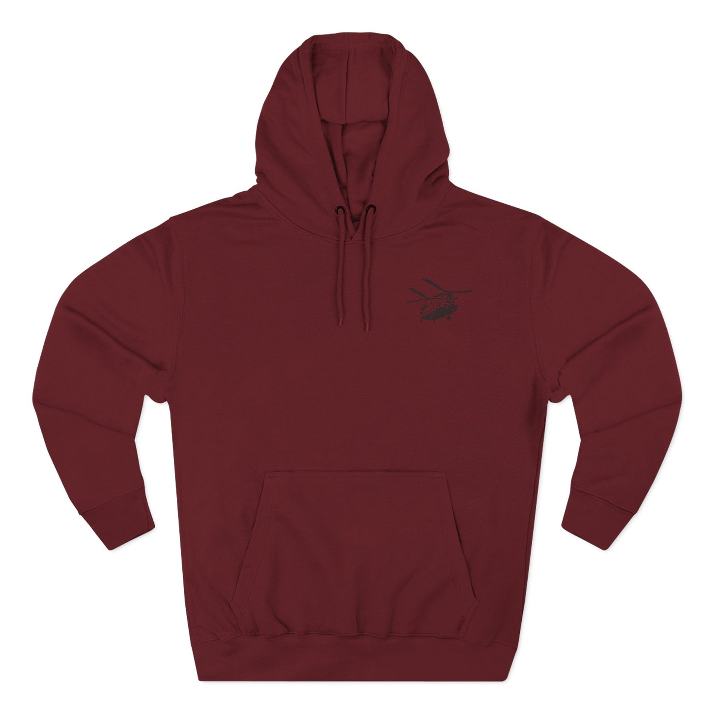 Military Helicopter Hoodie — Tactical CH-47 Chinook Flag Design