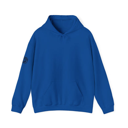 American Flag Chinook Helicopter Hoodie — Distressed USA Military Aviation Sweatshirt