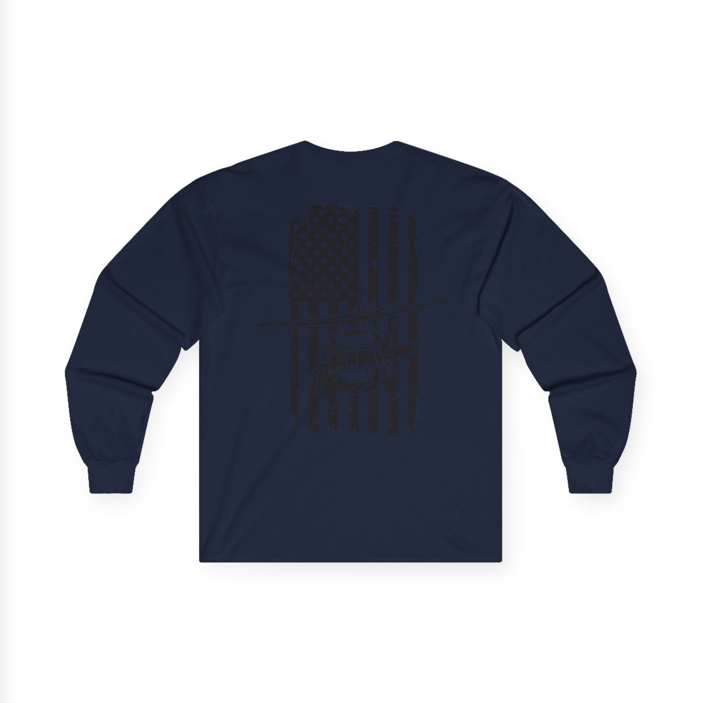 American Flag Blackhawk Long Sleeve Tee