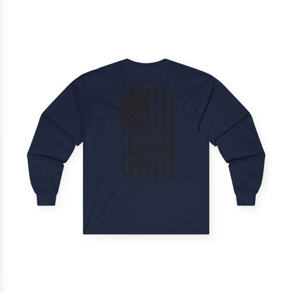 American Flag Blackhawk Long Sleeve Tee