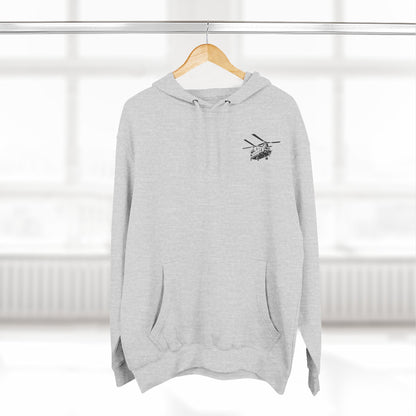 Military Helicopter Hoodie — Tactical CH-47 Chinook Flag Design