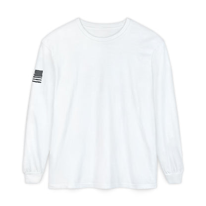 Chinook Helicopter American Flag Long Sleeve Tee
