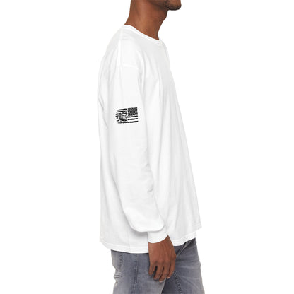 Chinook Helicopter American Flag Long Sleeve Tee