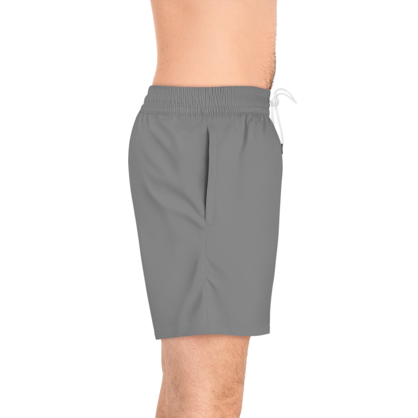 Men's Swim Shorts — Black American Flag Chinook Helicopter Graphic