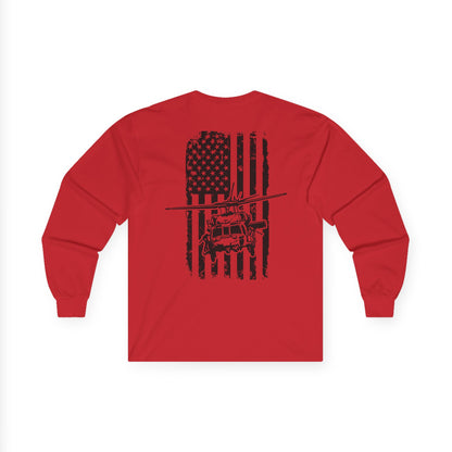 American Flag Blackhawk Long Sleeve Tee