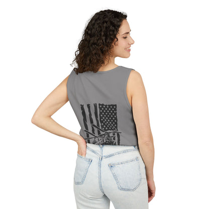 Chinook Helicopter Flag Tank Top — Vintage USA Rescue Chopper Design