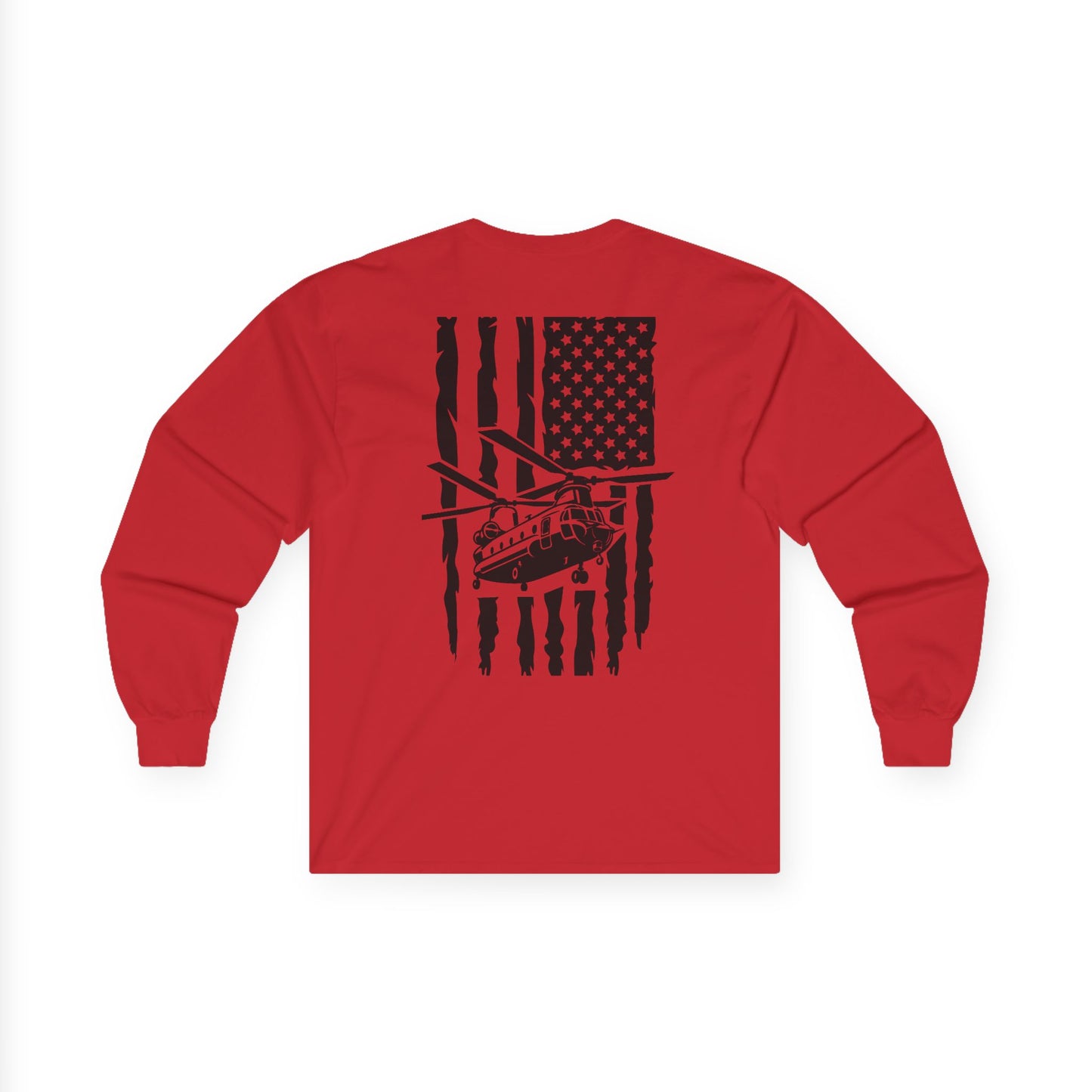 American Flag Chinook Long Sleeve Tee