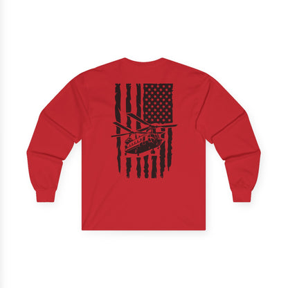 American Flag Chinook Long Sleeve Tee