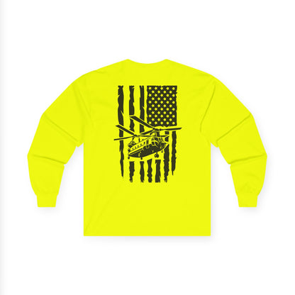 American Flag Chinook Long Sleeve Tee
