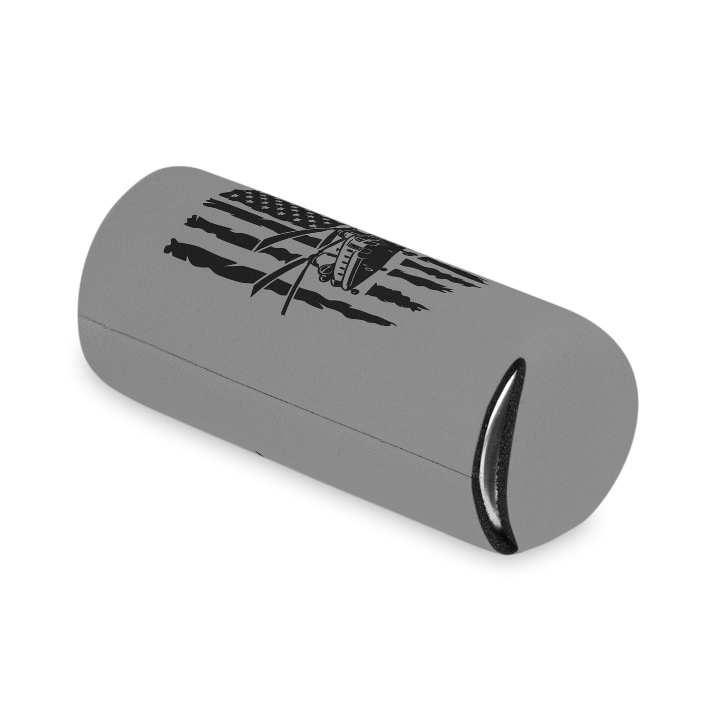 Can Cooler — Chinook Military Helicopter American Flag Design