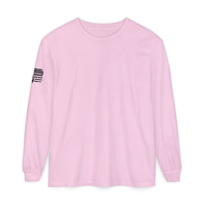 Blackhawk Helicopter Flag Long Sleeve Tee