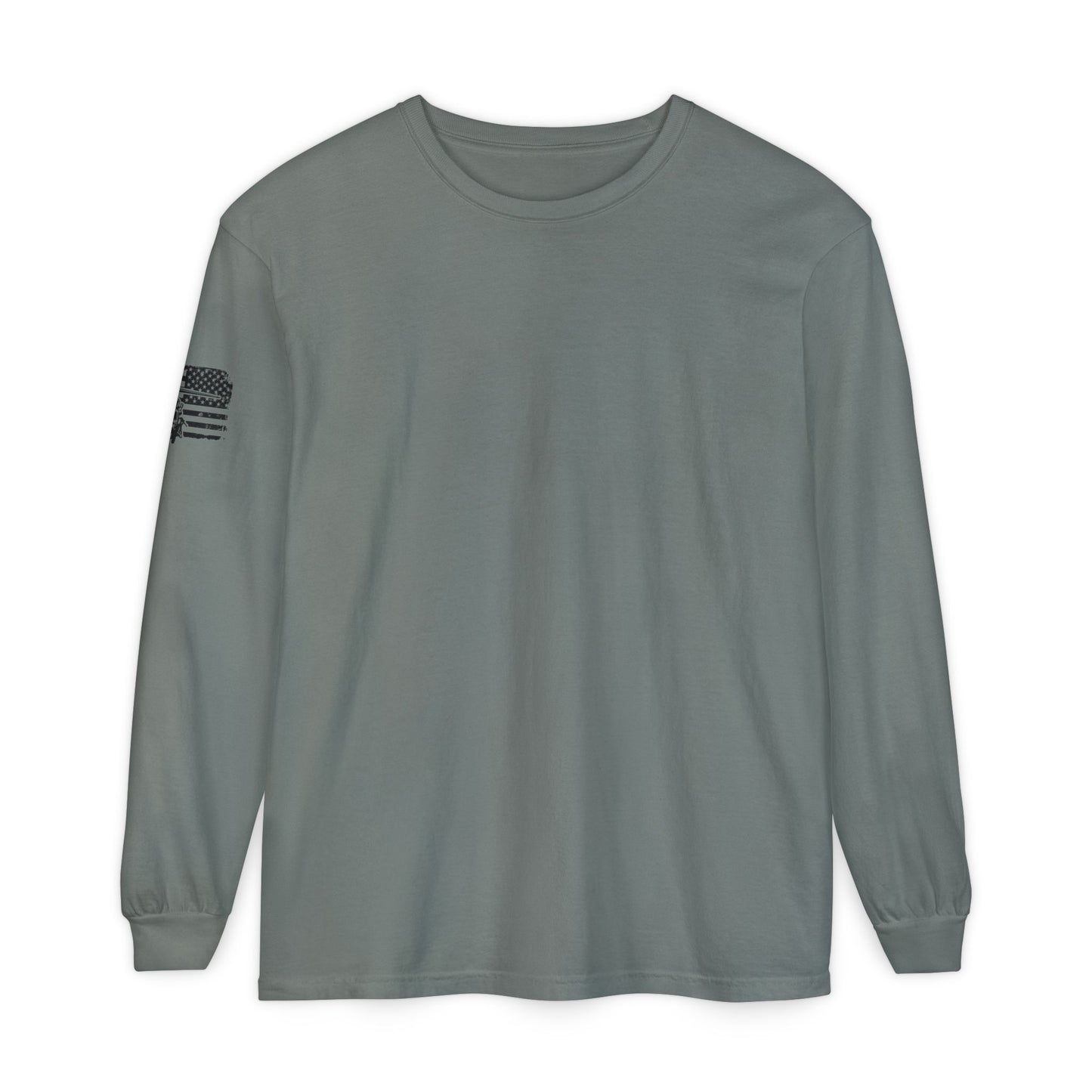 Blackhawk Helicopter Flag Long Sleeve Tee