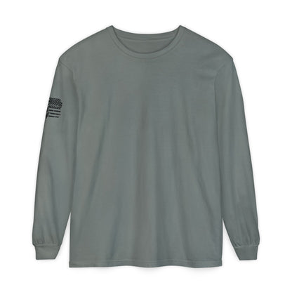 Blackhawk Helicopter Flag Long Sleeve Tee