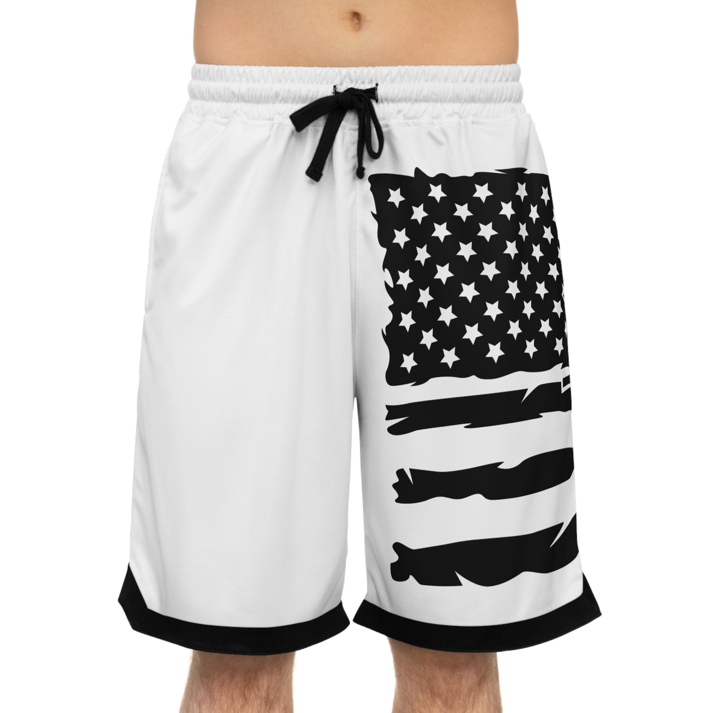 Patriotic Chinook Military Helicopter Basketball Shorts