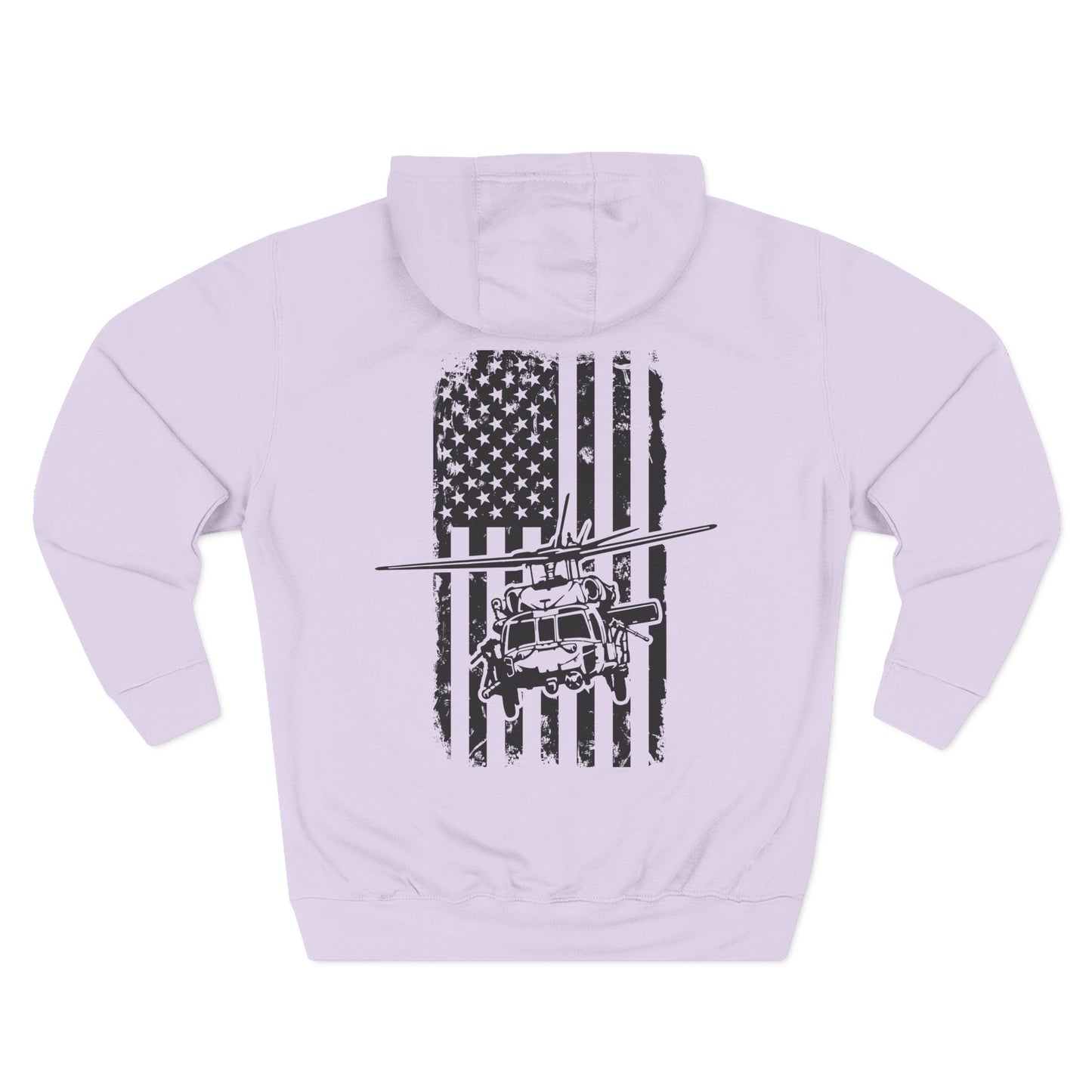 Helicopter Rescue Hoodie — Vintage American Flag Airlift Graphic