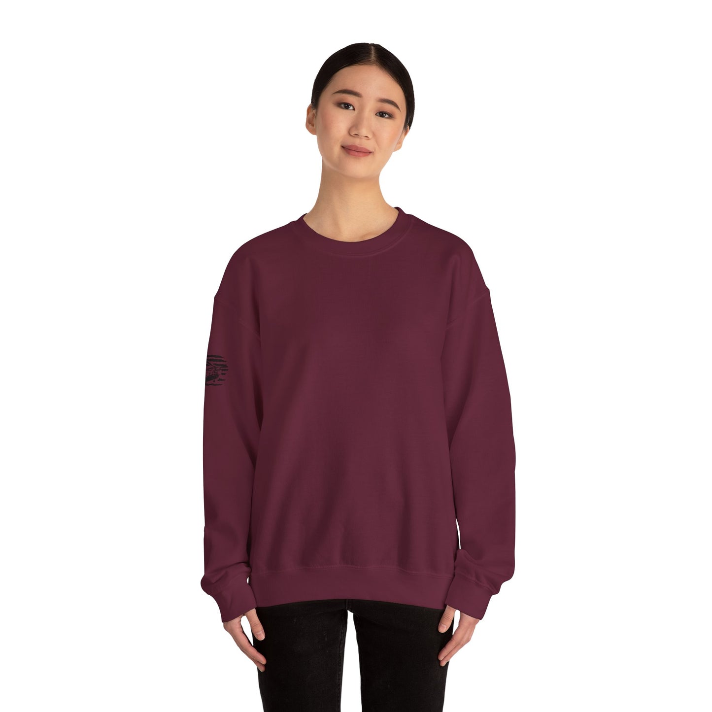 Chinook Helicopter American Flag Crewneck Sweatshirt – Chopper Design